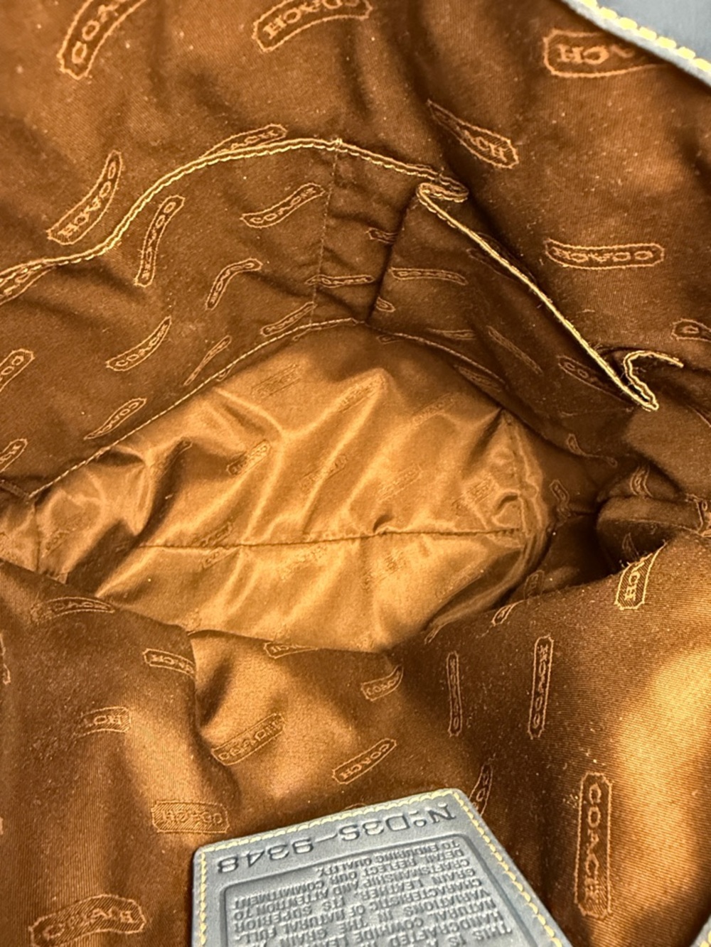 Coach vintage Rugby Stripe Tote (style #9348) - Picture 10 of 12